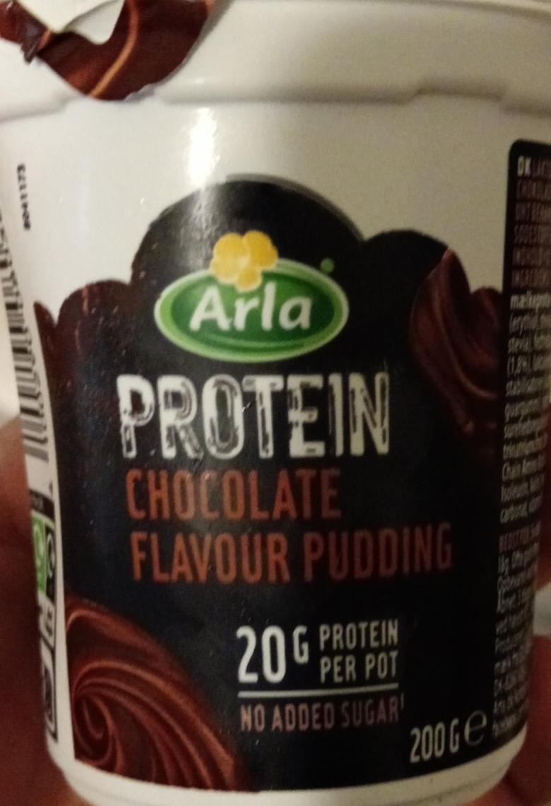 Zdjęcia - Protein chocolate flavourde pudding Arla