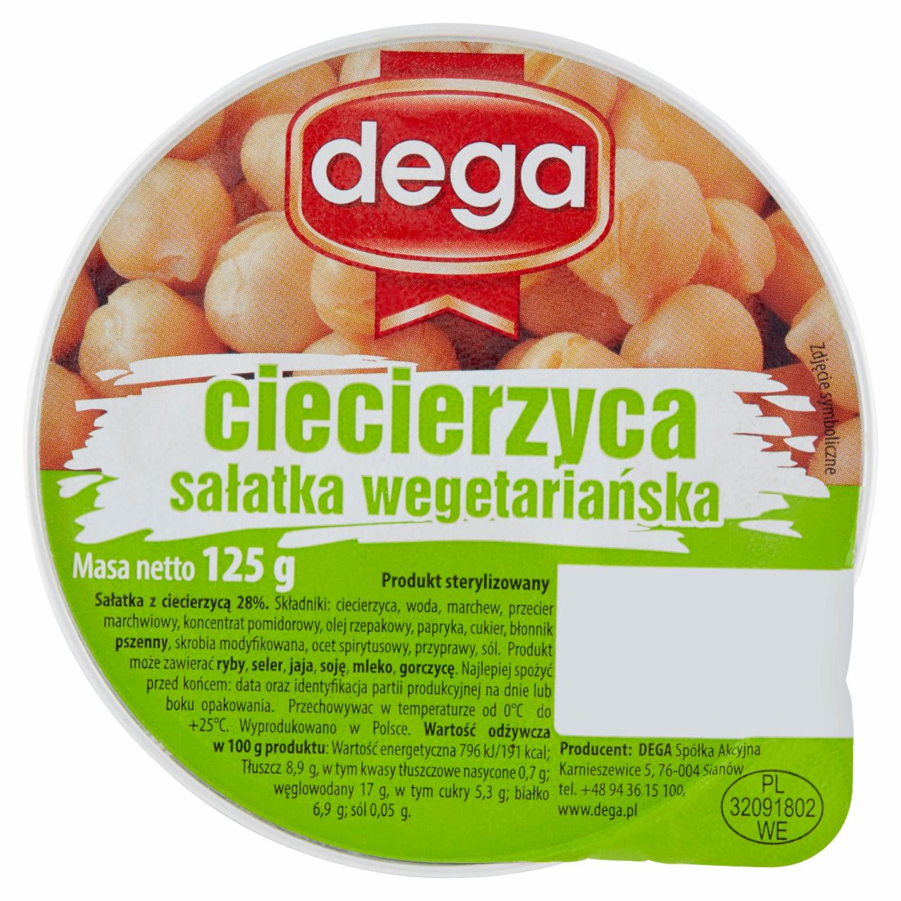 Zdjęcia - dega Ciecierzyca sałatka wegetariańska 125 g