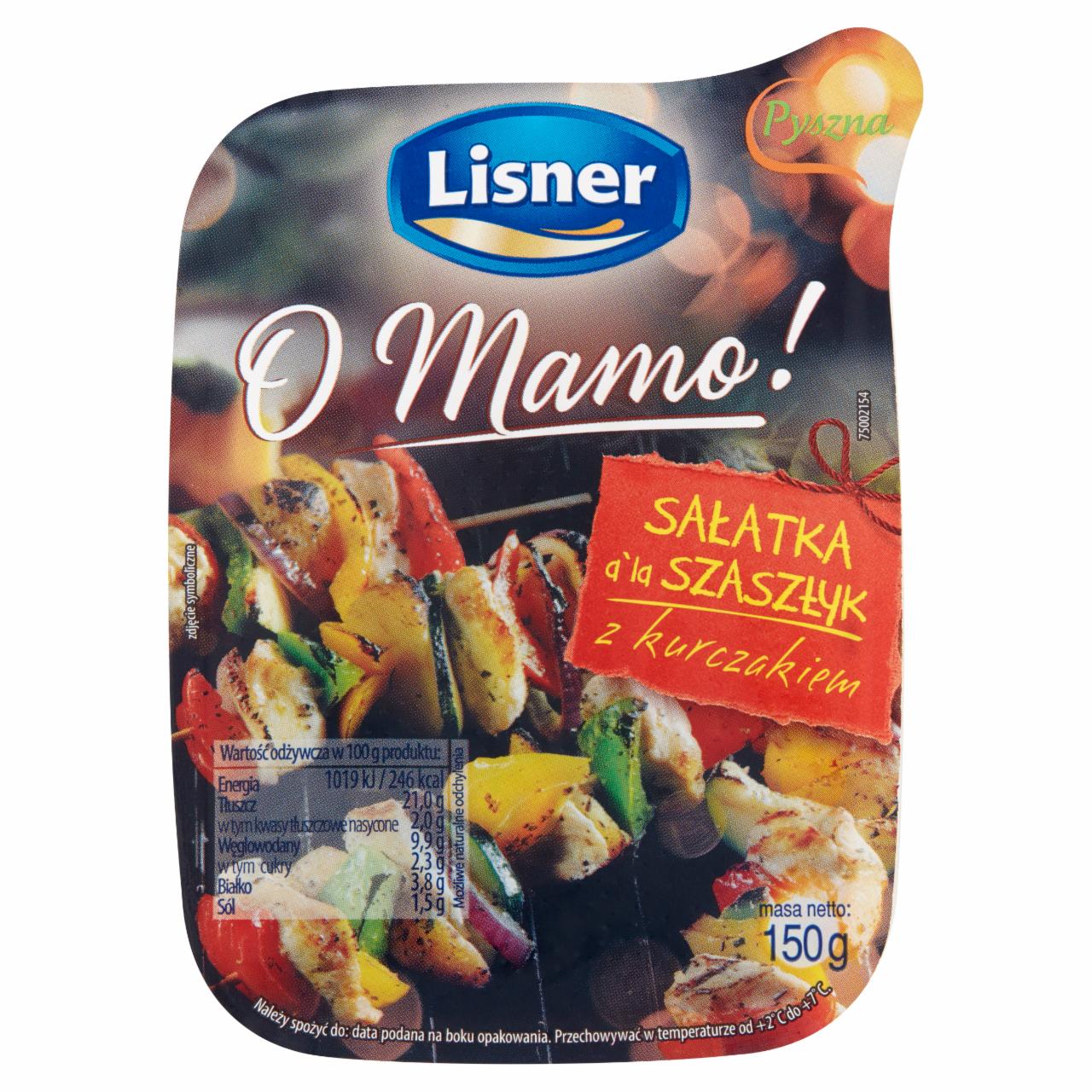 Zdjęcia - Lisner O Mamo! Sałatka a'la szaszłyk z kurczakiem 150 g