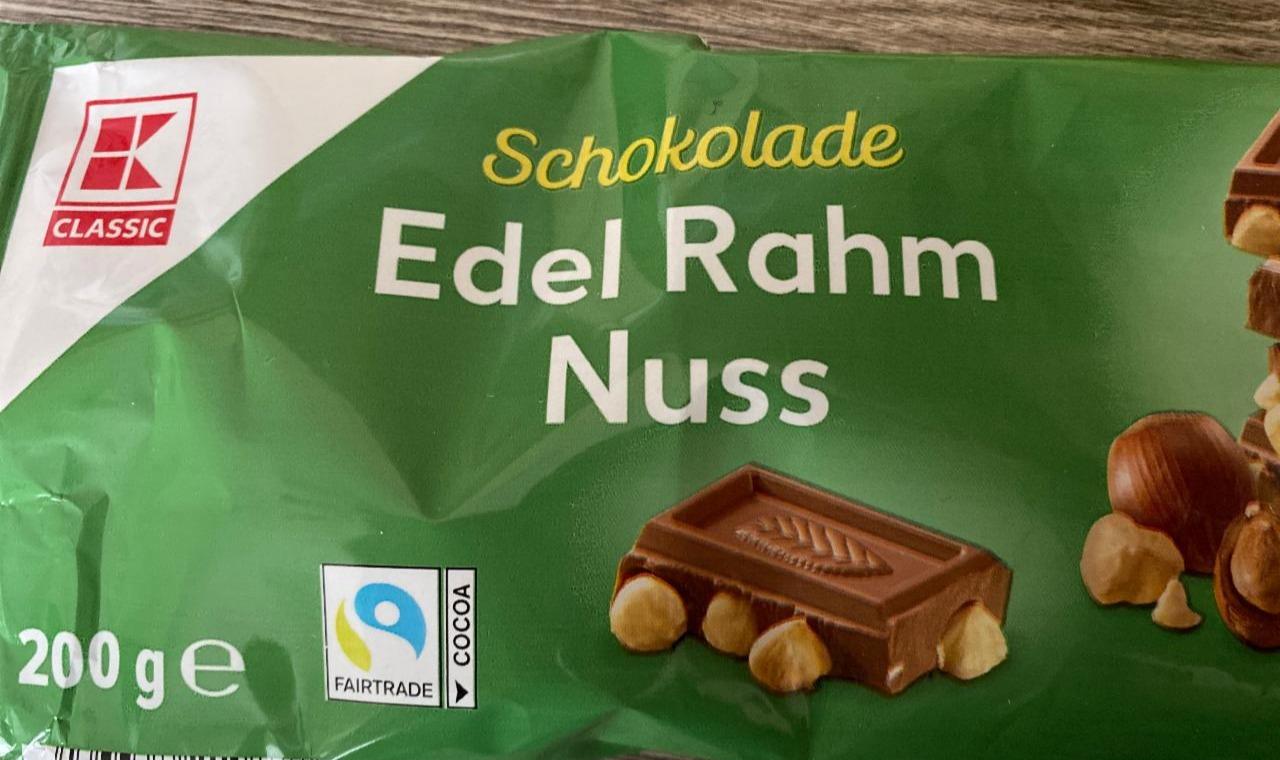 Zdjęcia - Schokolade Edel Rahm Nuss K-Classic