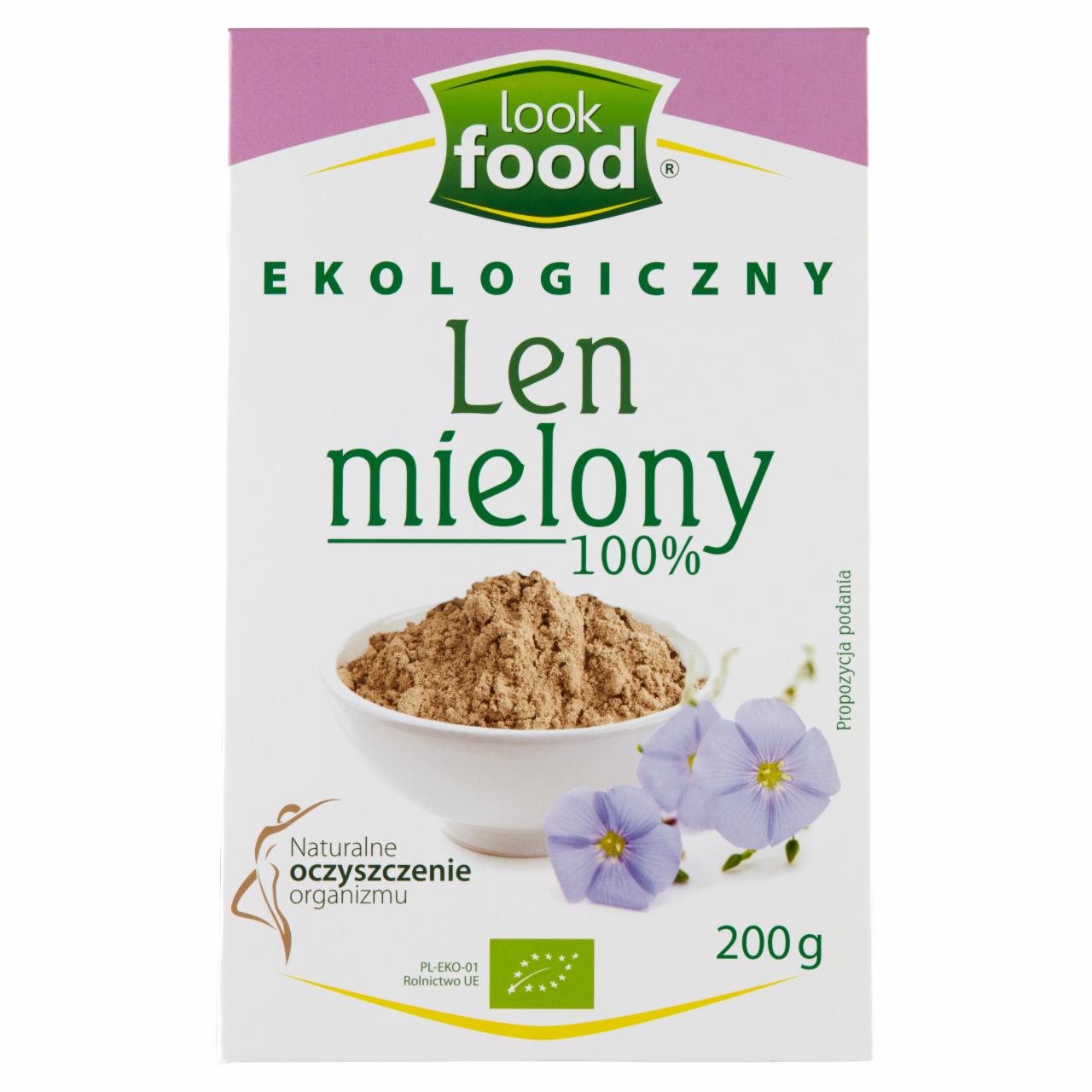 Zdjęcia - Look Food Ekologiczny len mielony 100 % 200 g