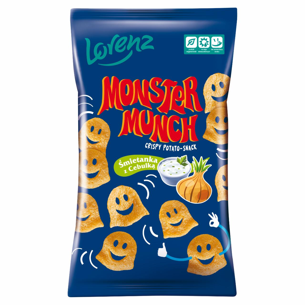 Zdjęcia - Monster Munch Chrupki ziemniaczane śmietanka z cebulką 100 g