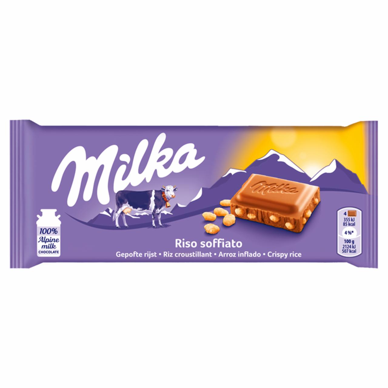 Zdjęcia - Milka Czekolada mleczna Crispy Rice 100 g