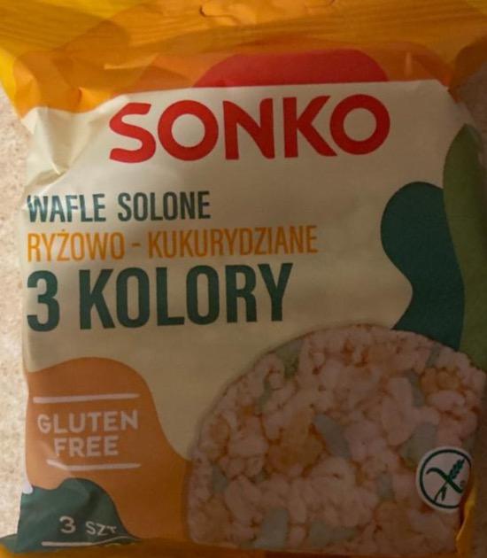 Zdjęcia - Wafle ryżowo-kukurydziane 3 kolory Sonko