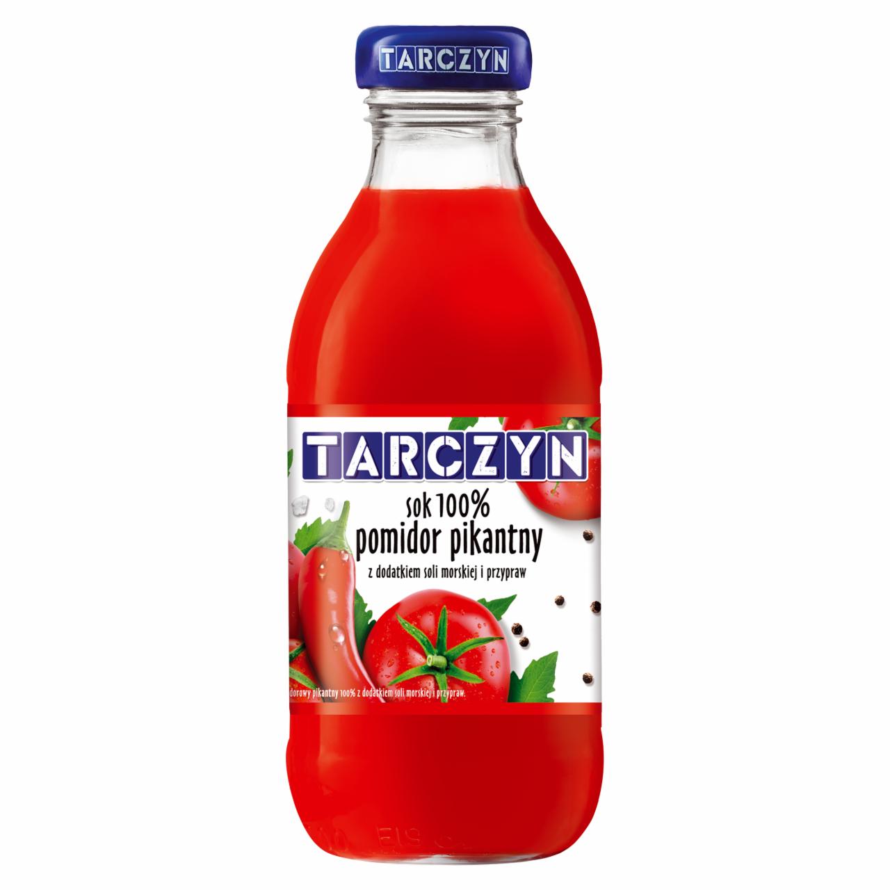 Zdjęcia - Tarczyn Sok 100 % pomidor pikantny z dodatkiem soli morskiej i przypraw 300 ml