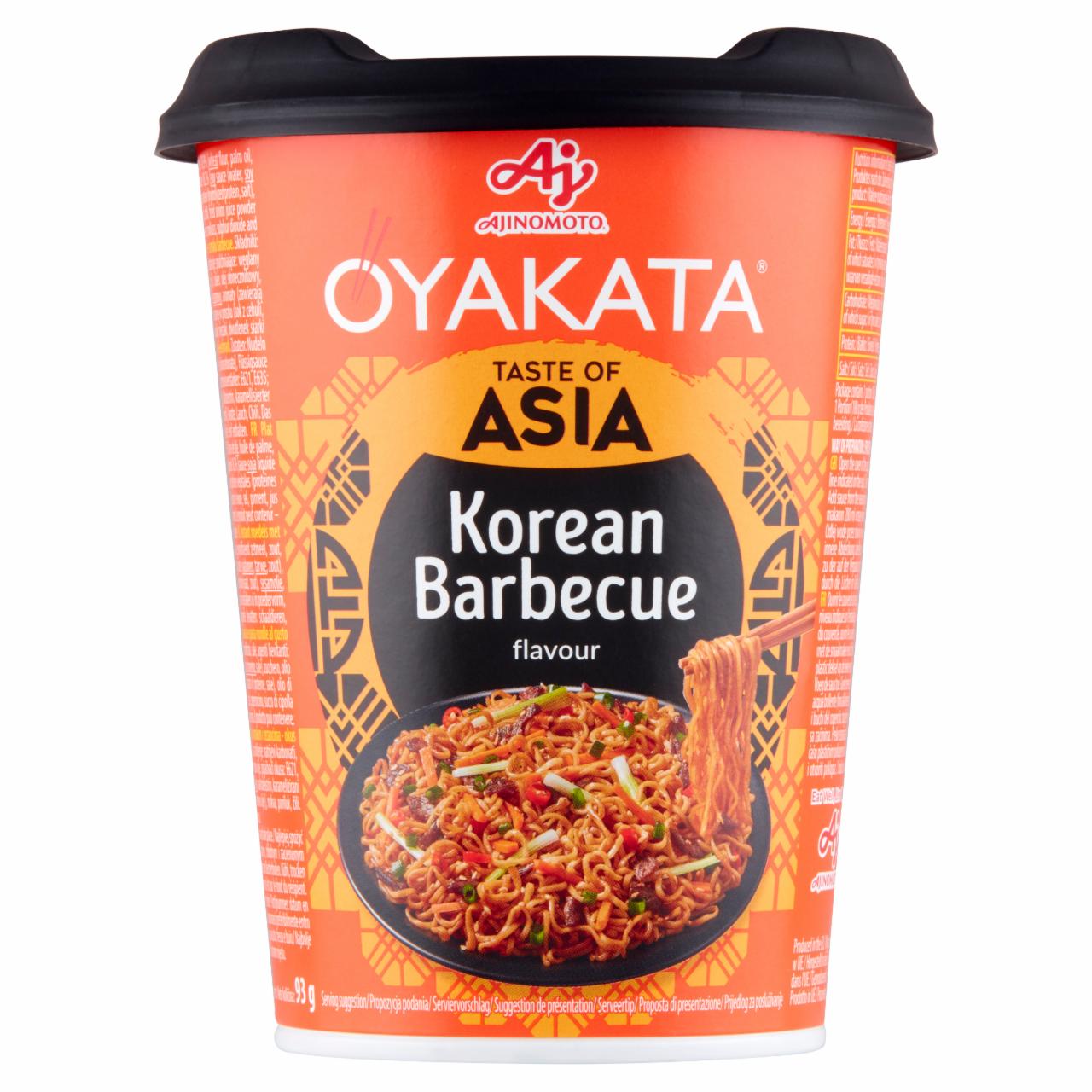 Zdjęcia - OYAKATA Taste of Asia Danie instant z sosem i makaronem o smaku barbecue 93 g