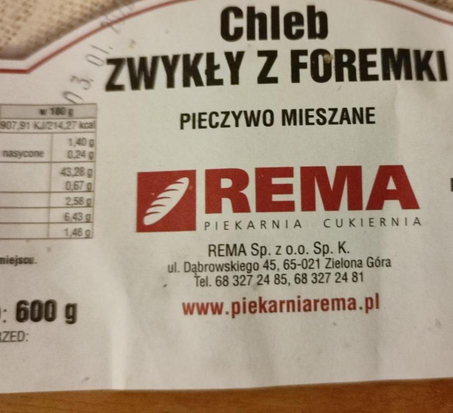 Zdjęcia - chleb zwykły z foremki pieczywo mieszane Rema