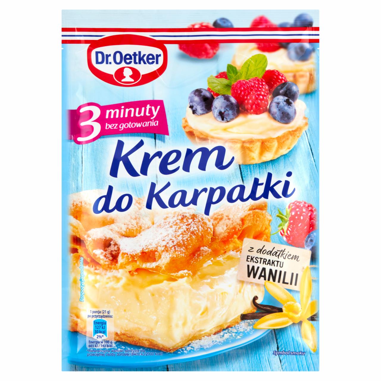 Zdjęcia - Dr. Oetker Krem do karpatki 3 minuty 115 g