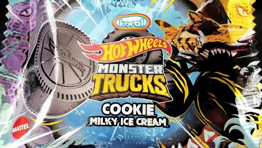 Zdjęcia - HotWheels monster trucks cookie milky ice cream Koral