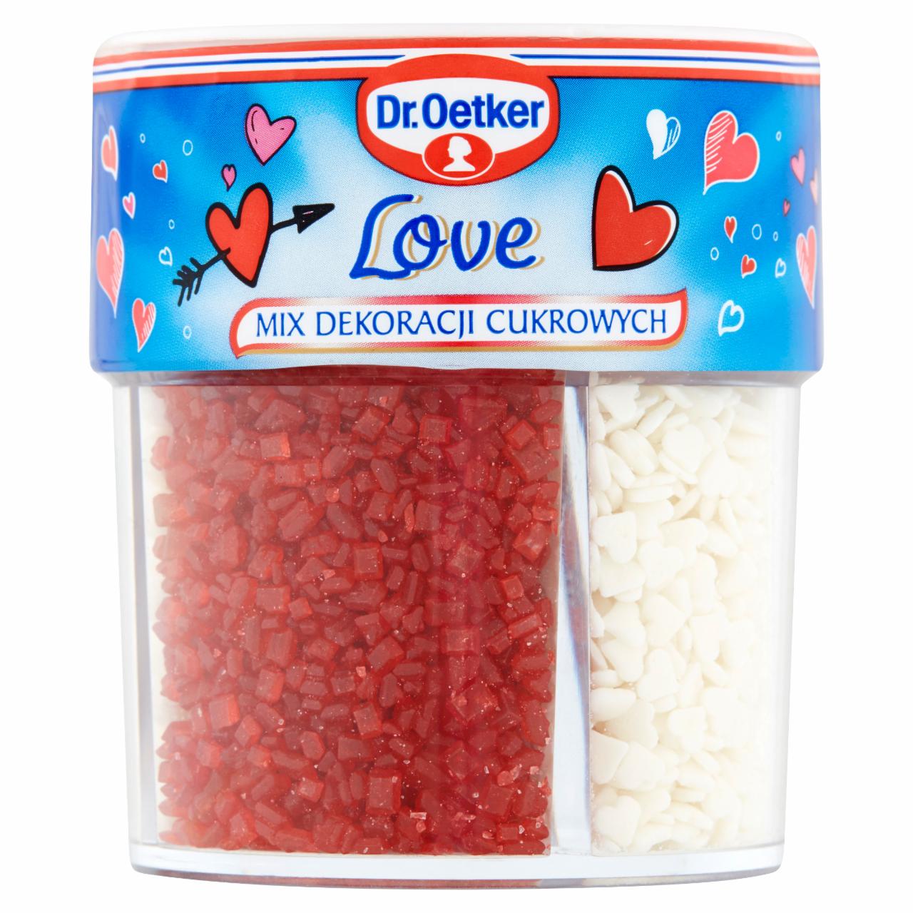 Zdjęcia - Dr. Oetker Love Mix dekoracji cukrowych 75 g