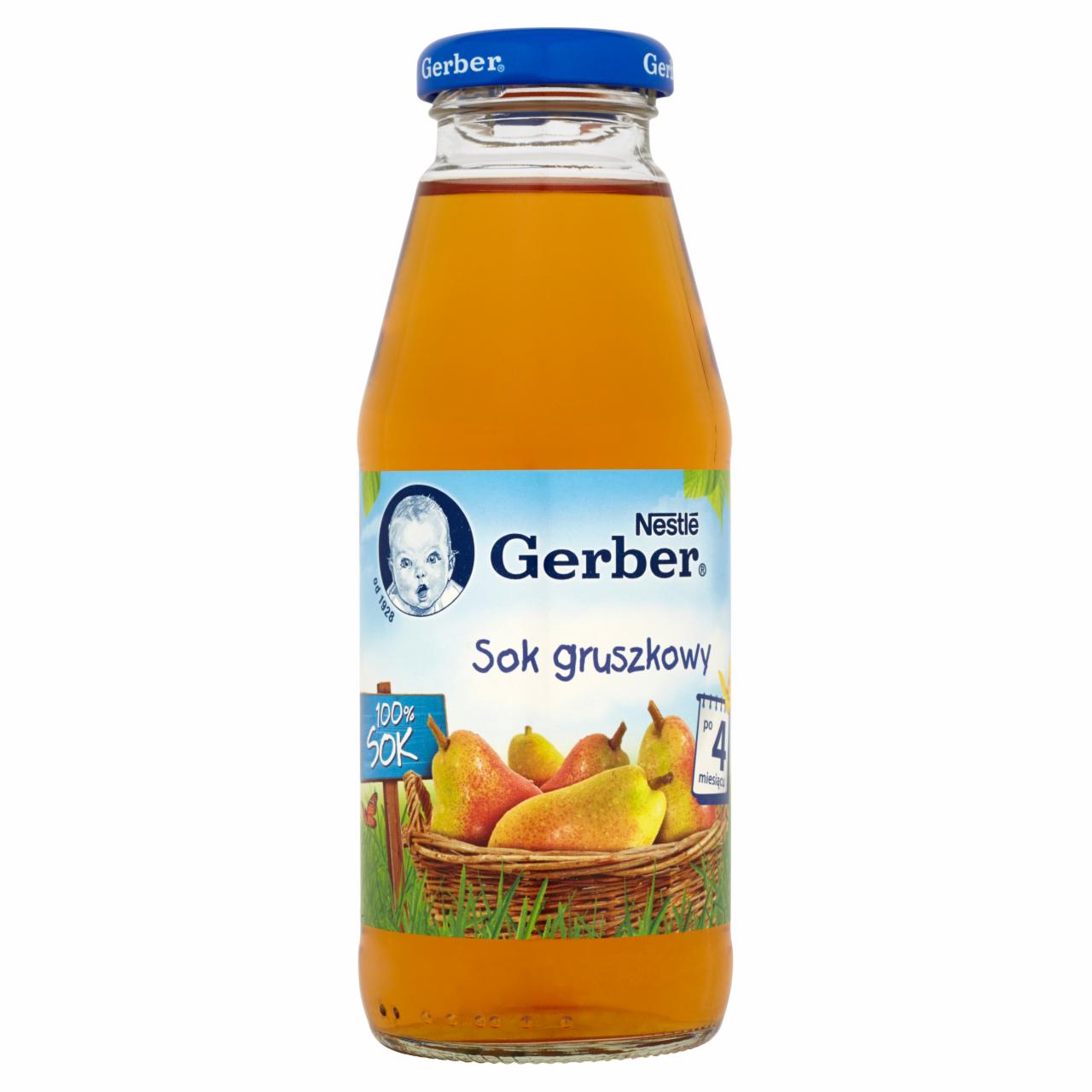 Zdjęcia - Gerber 100% Sok gruszkowy po 4 miesiącu 300 ml