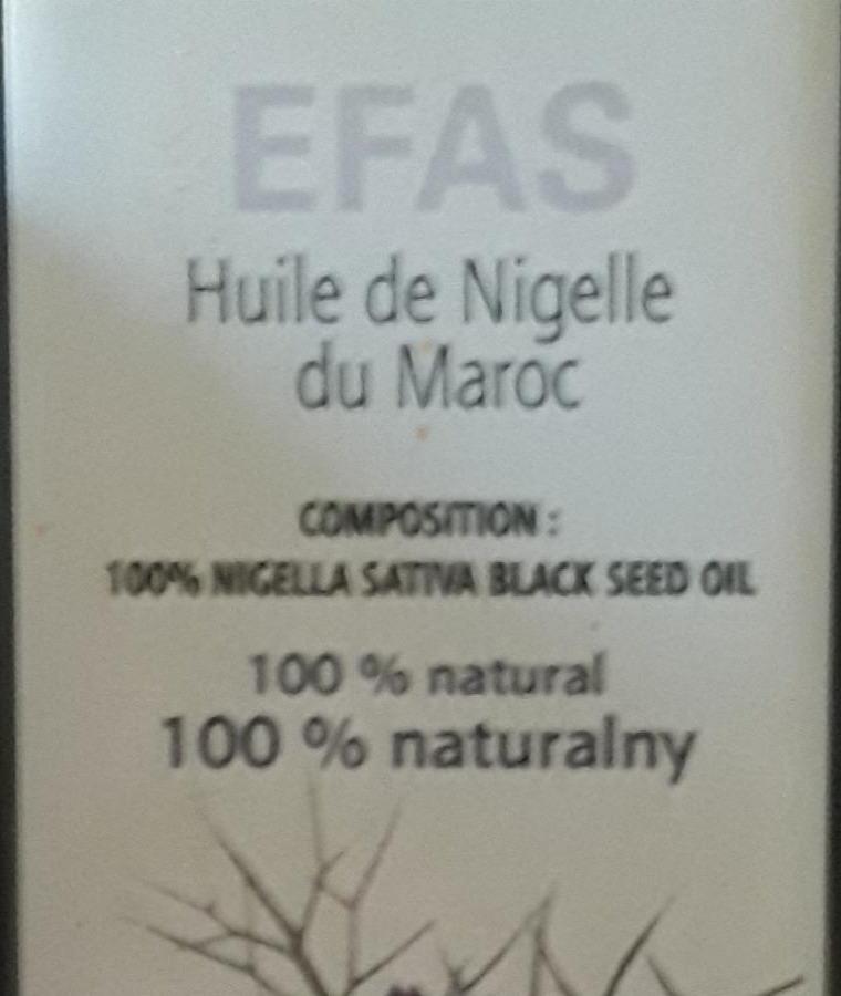 Zdjęcia - Huile de Nigelle du Maroc Efas