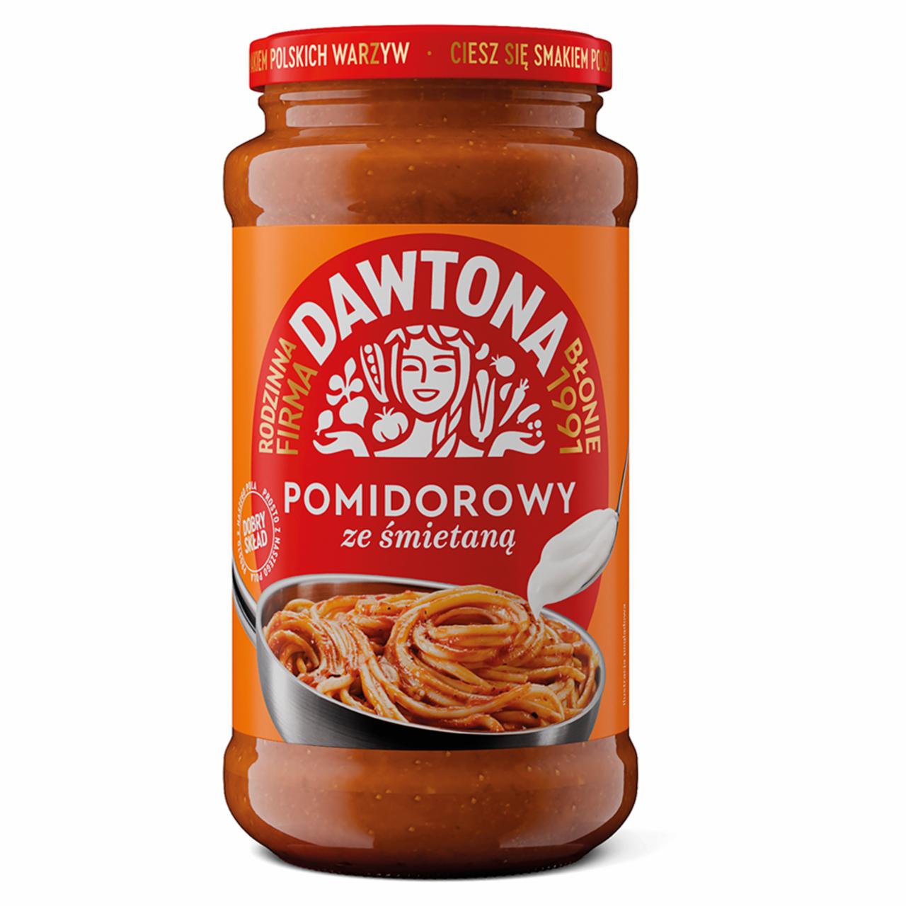 Zdjęcia - Dawtona Sos pomidorowy ze śmietaną 520 g