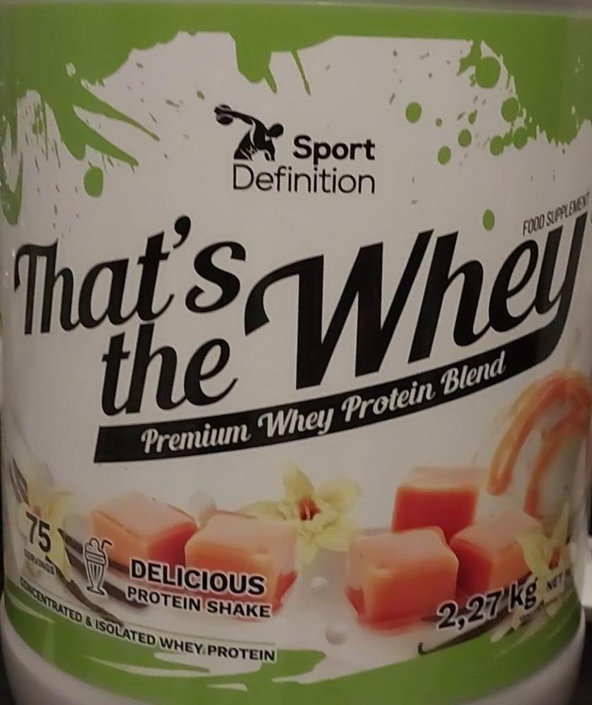 Zdjęcia - That'S The Whey Vanilla Toffee Sport definition