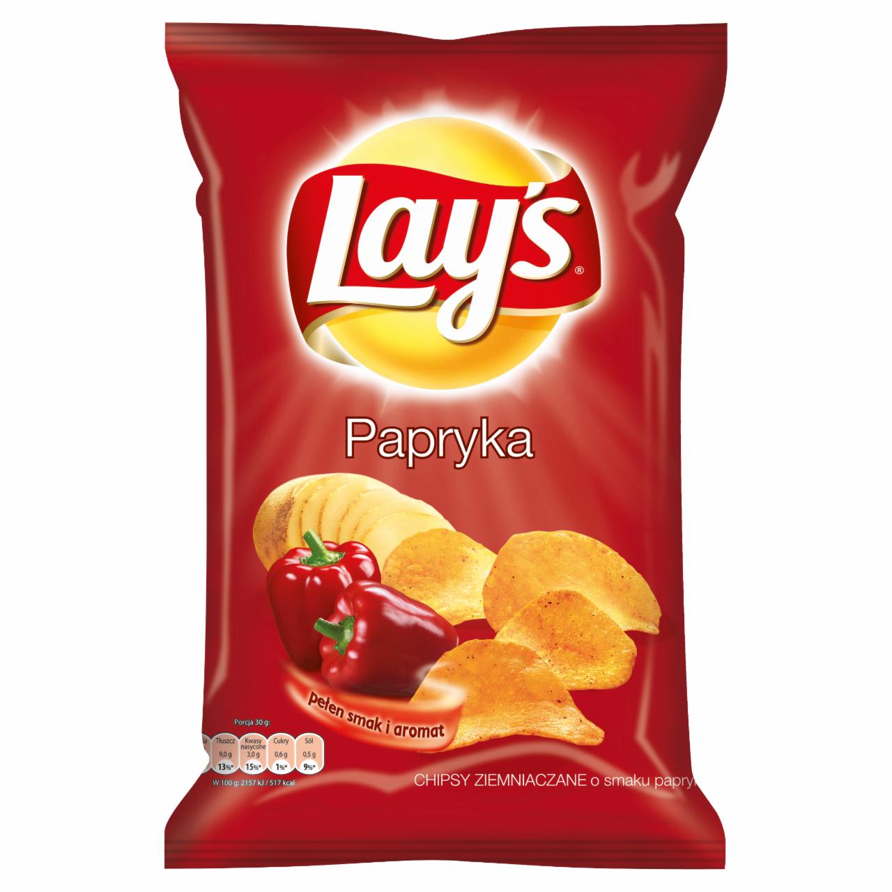 Zdjęcia - Lay's Papryka Chipsy ziemniaczane 80 g