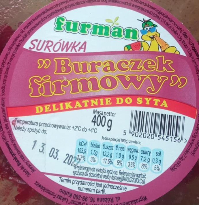 Zdjęcia - Surówka Buraczek firmowy Furman