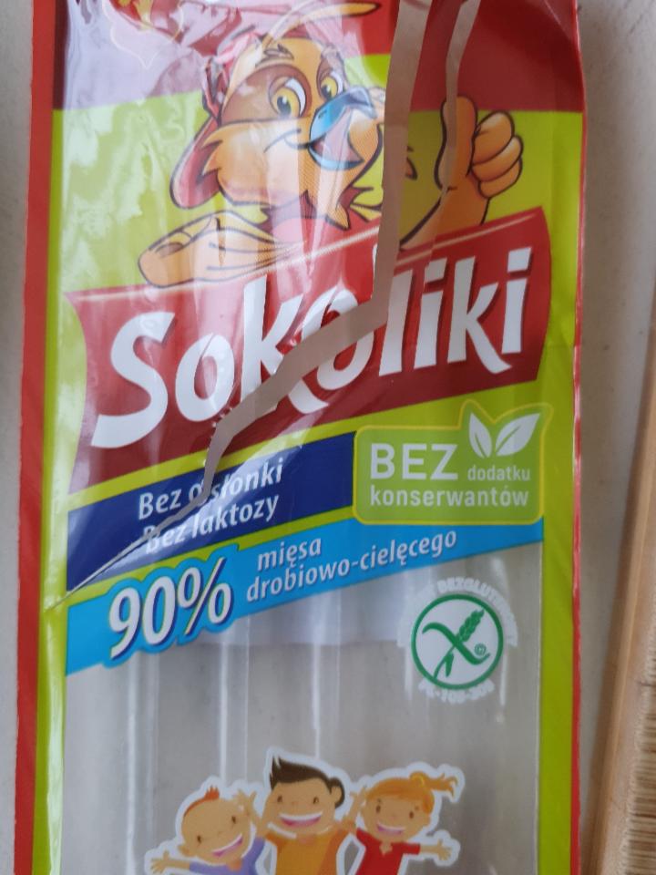 Zdjęcia - parówki 90% mięsa Sokoliki