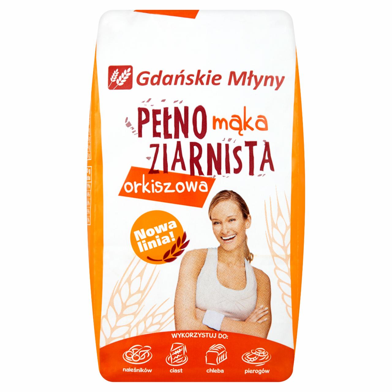 Zdjęcia - Gdańskie Młyny Mąka pełnoziarnista orkiszowa 1 kg