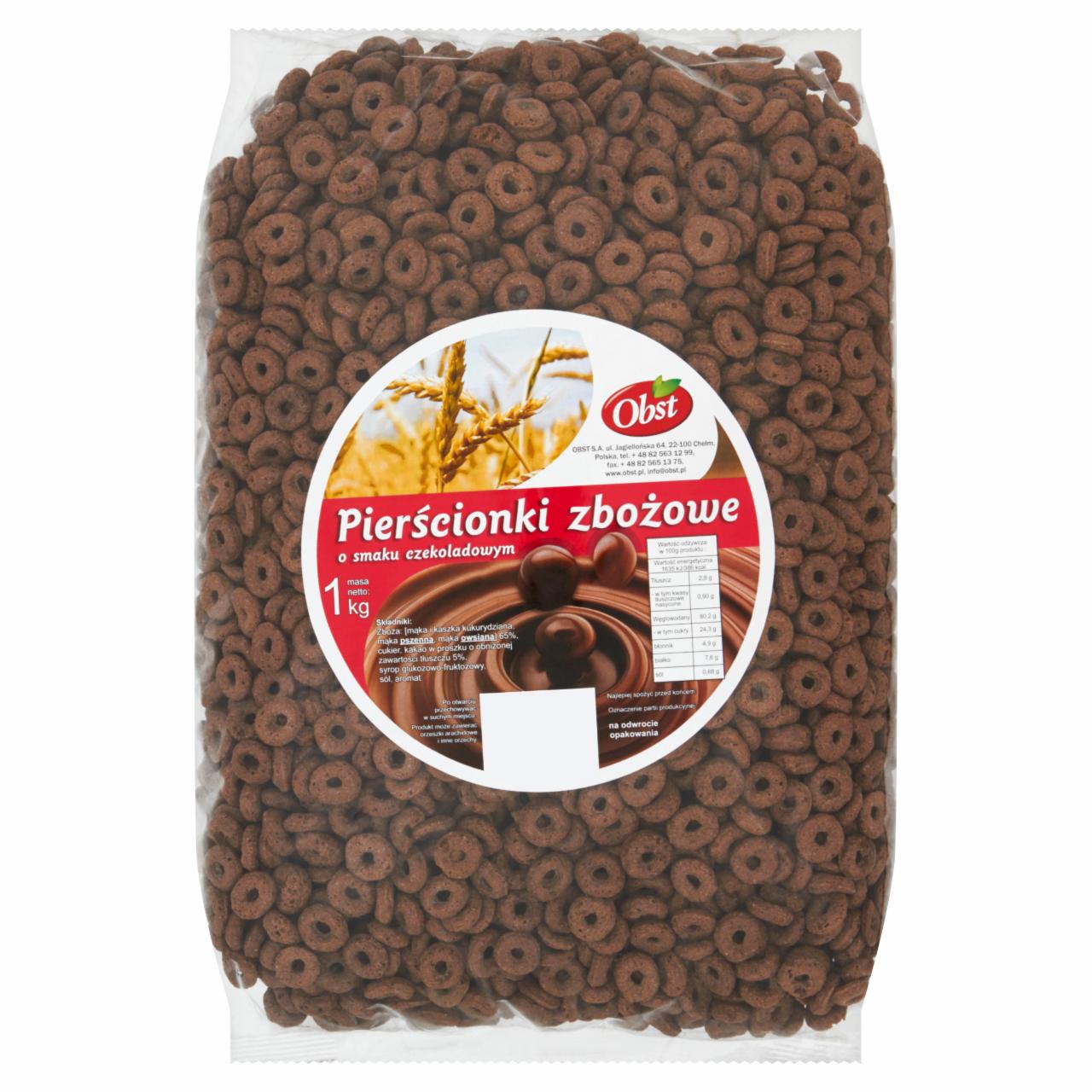 Zdjęcia - Obst Pierścionki zbożowe o smaku czekoladowym 1 kg