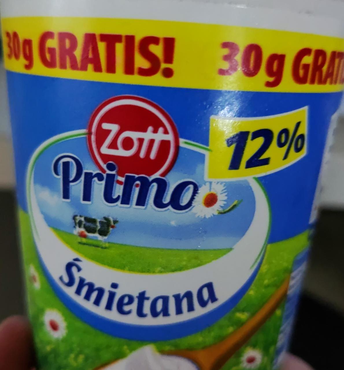 Zdjęcia - Primo Śmietana 12% Zott