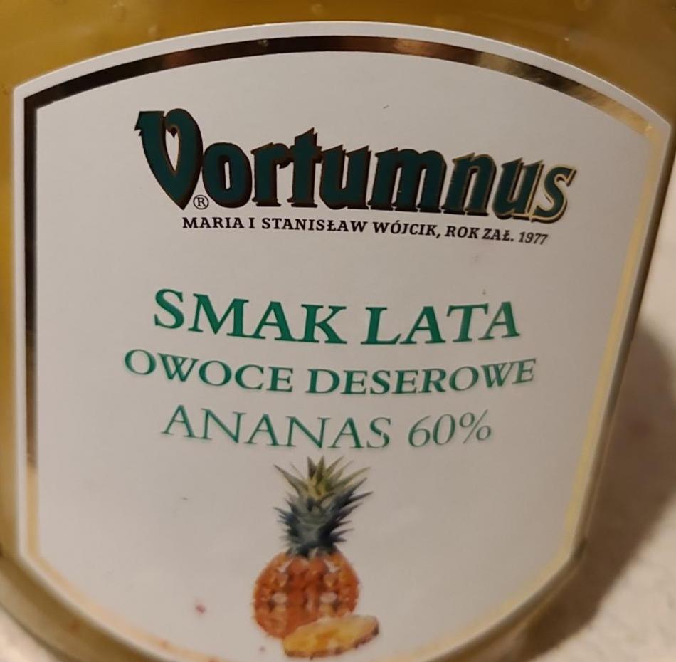 Zdjęcia - Smak lata Owoce deserowe Ananas 60% Vortumnus