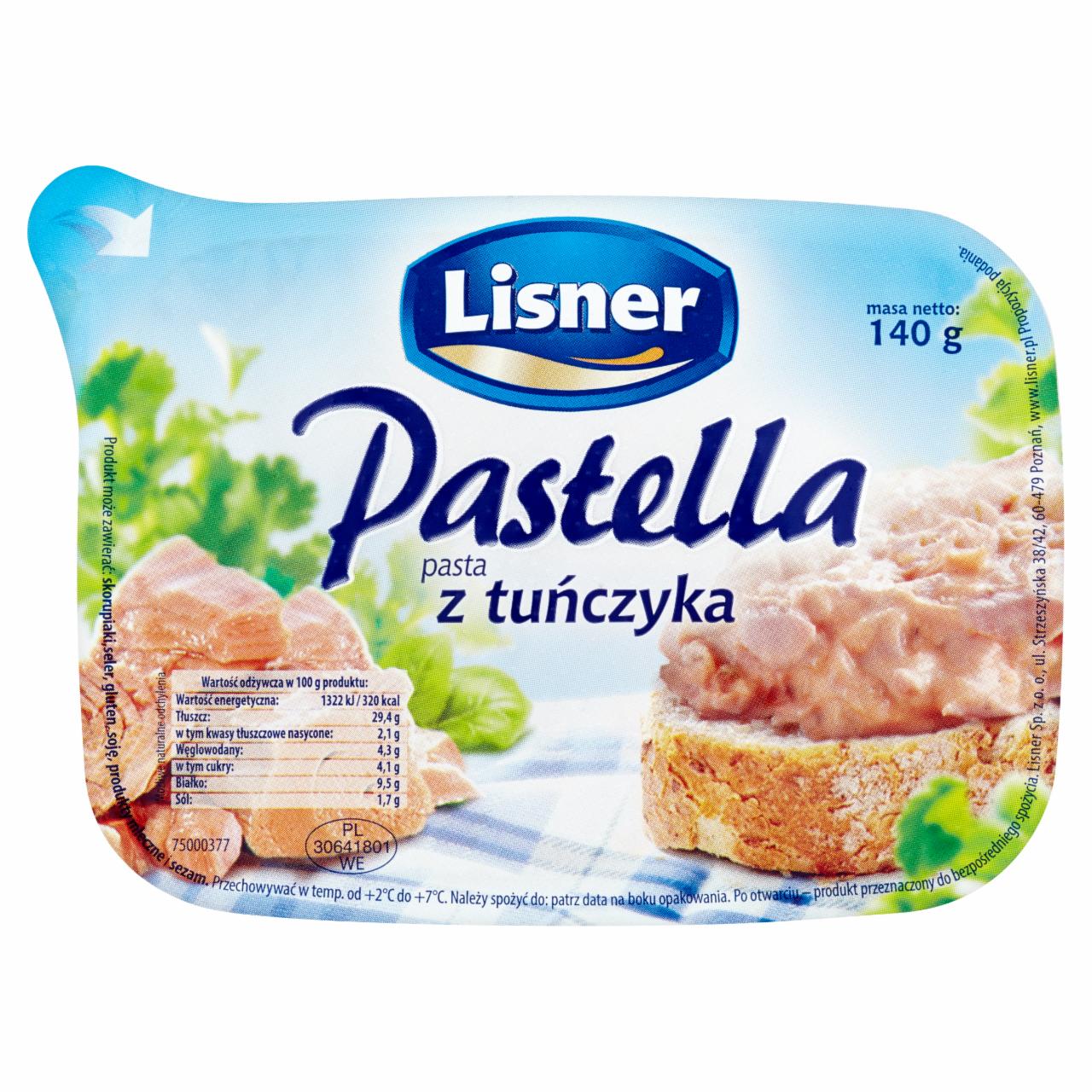 Zdjęcia - Lisner Pastella Pasta z tuńczyka 140 g