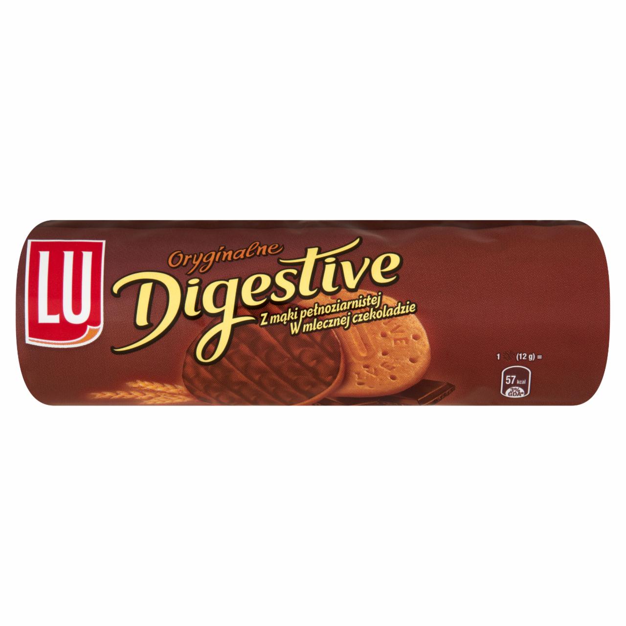 Zdjęcia - LU Oryginalne Digestive Herbatniki z mąką pełnoziarnistą w mlecznej czekoladzie 250 g
