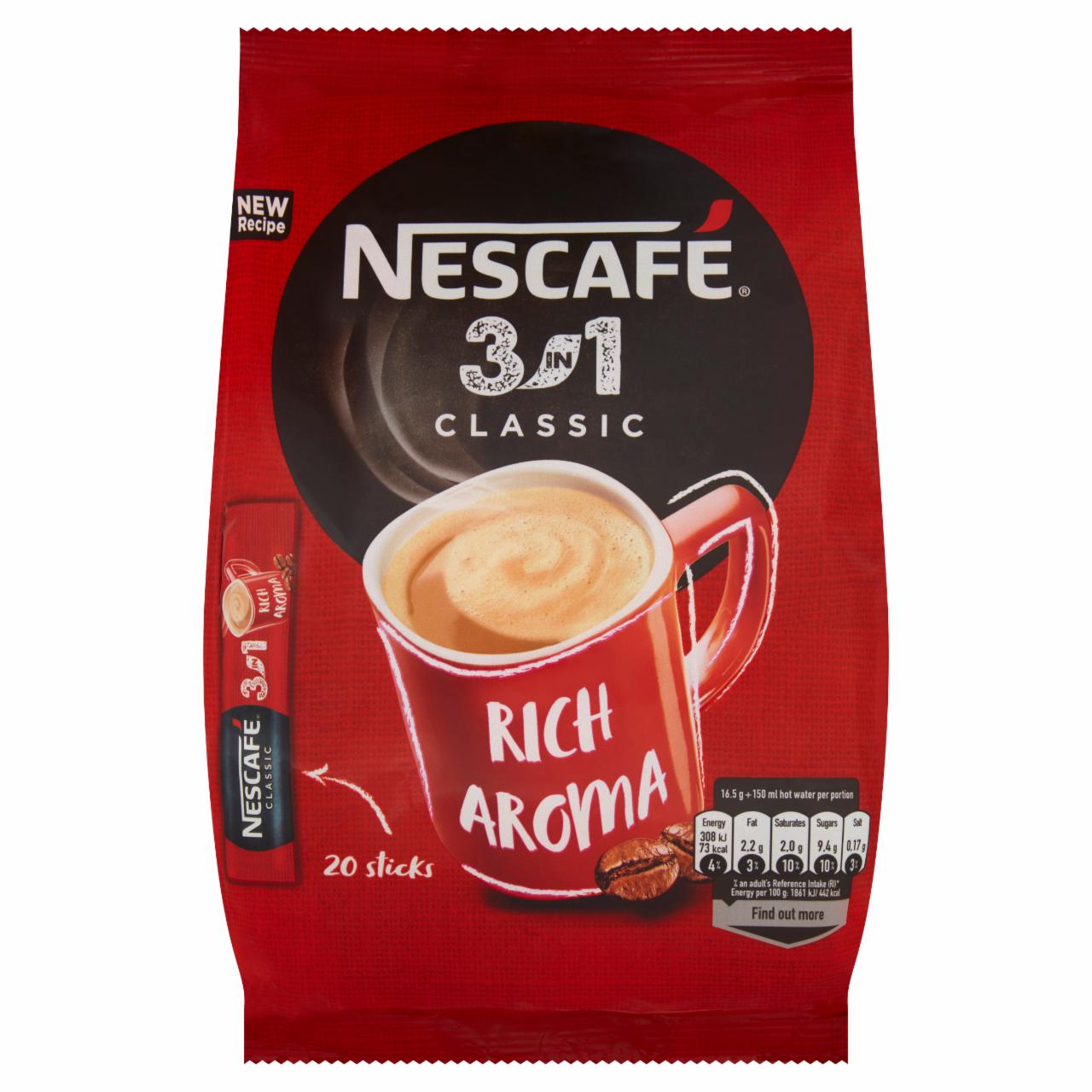 Zdjęcia - Nescafé 3in1 Classic Rozpuszczalny napój kawowy 330 g (20 x 16,5 g)