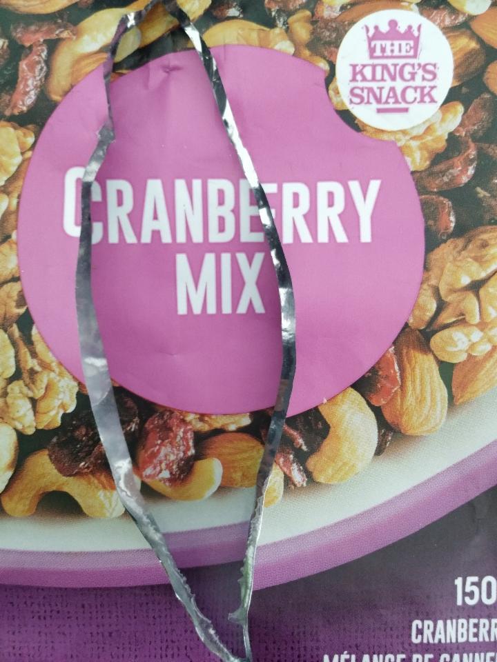 Zdjęcia - Cranberry mix, mieszanka żurawiny i orzechów The King's snack