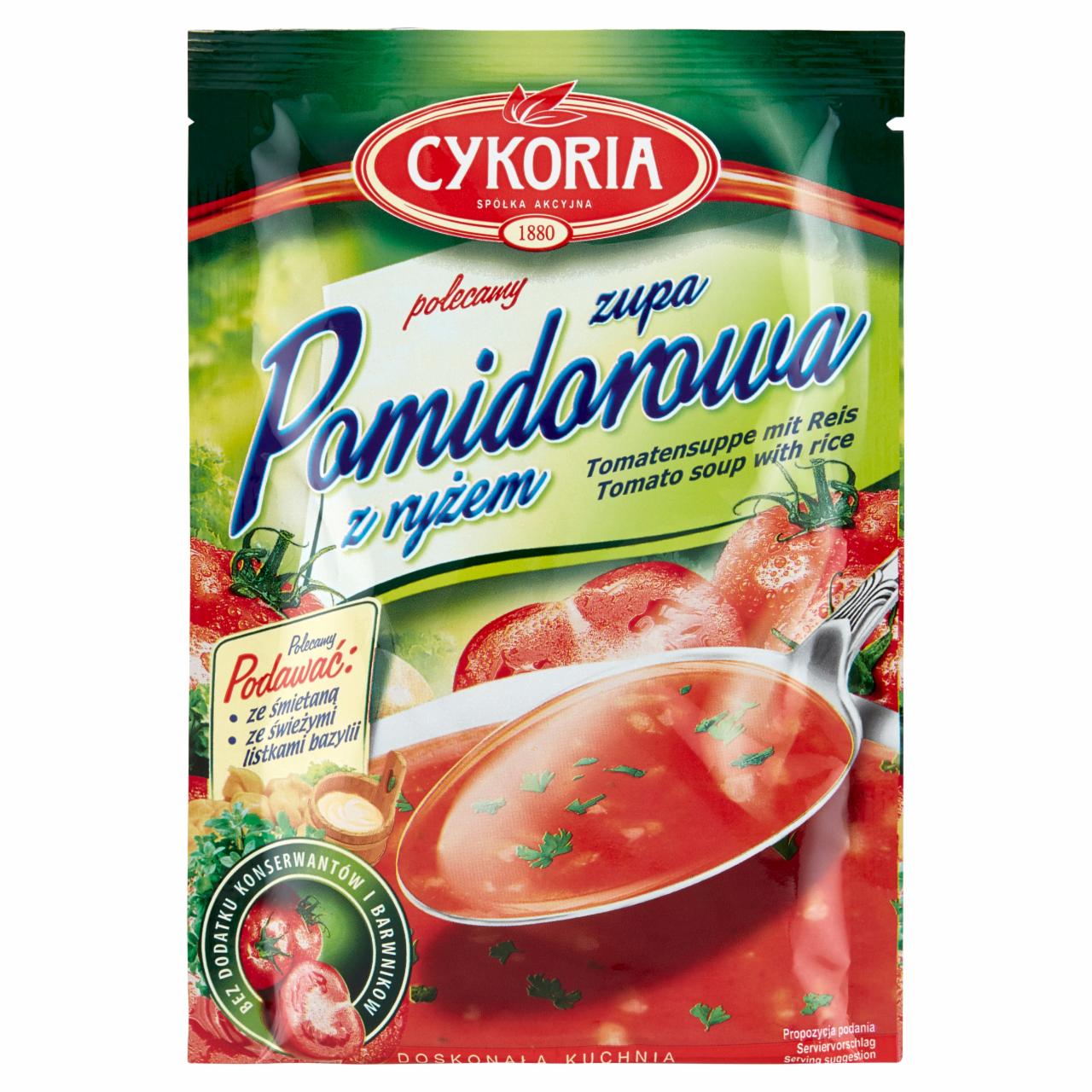 Zdjęcia - Cykoria Zupa pomidorowa z ryżem 50 g