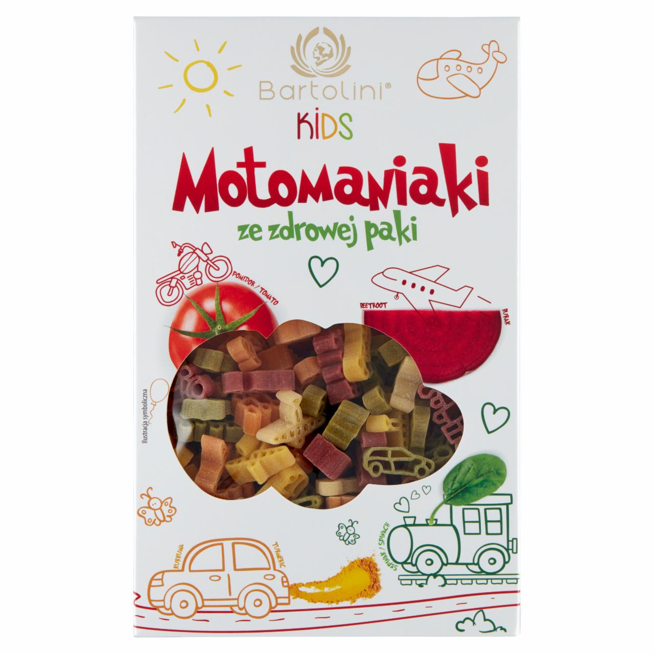 Zdjęcia - Bartolini Kids Makaron pszenny 5-smakowy motomaniaki 250 g