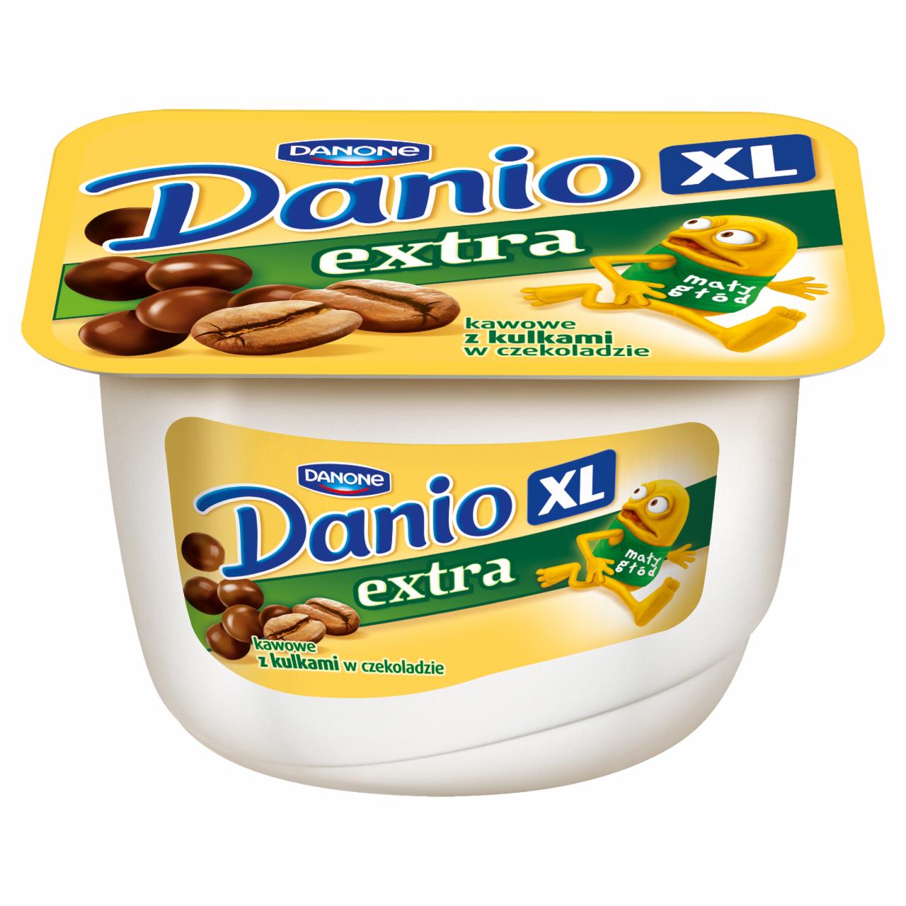 Zdjęcia - Danone Danio XL extra Serek homogenizowany kawowy z kulkami w czekoladzie 180 g