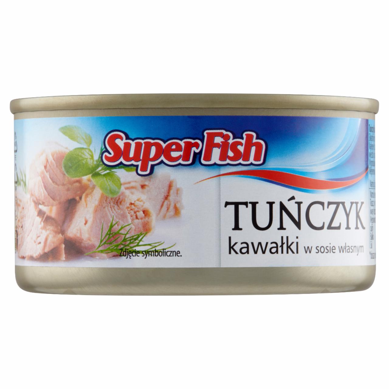 Zdjęcia - SuperFish Tuńczyk kawałki w sosie własnym 185 g