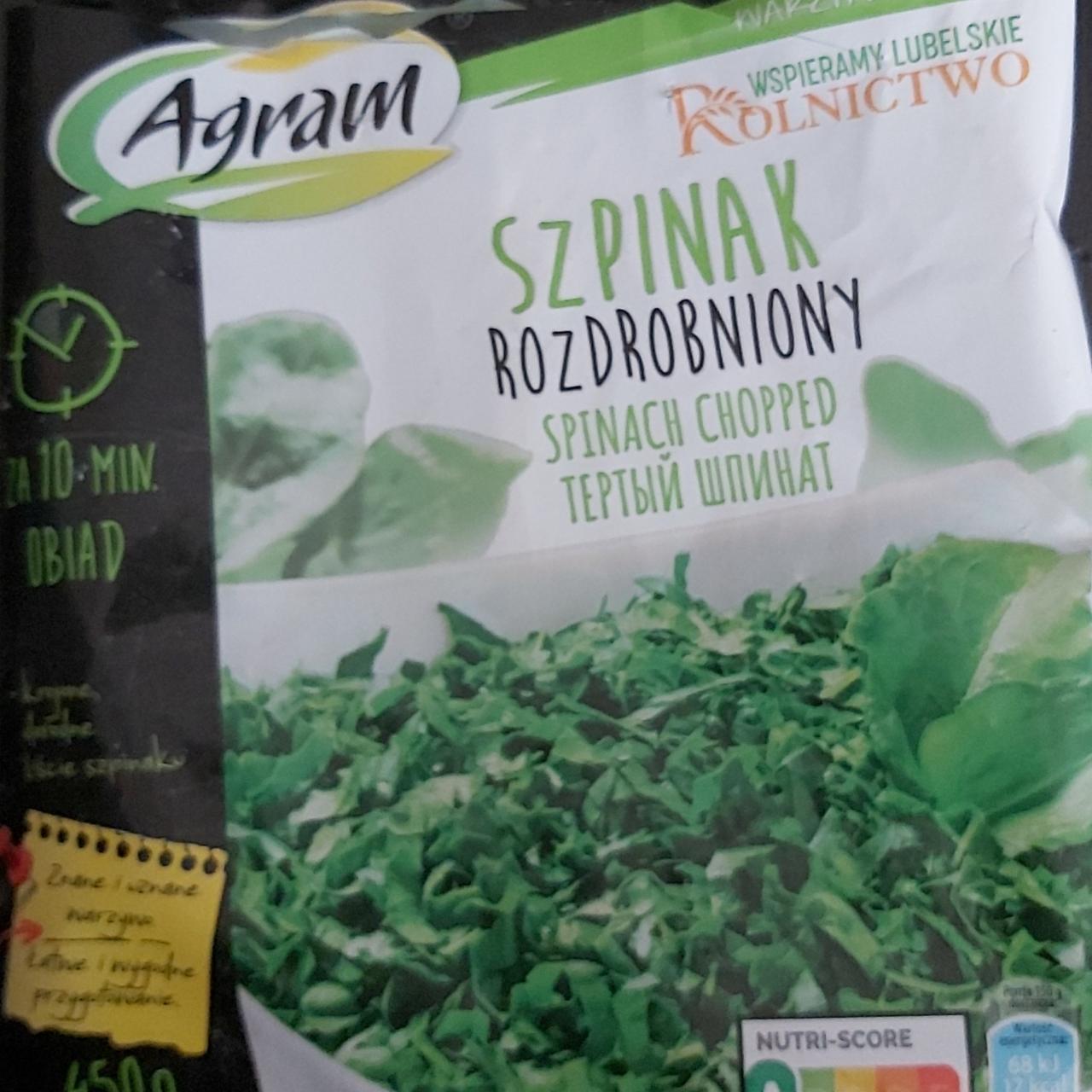 Zdjęcia - szpinak rozdrobniony Agram