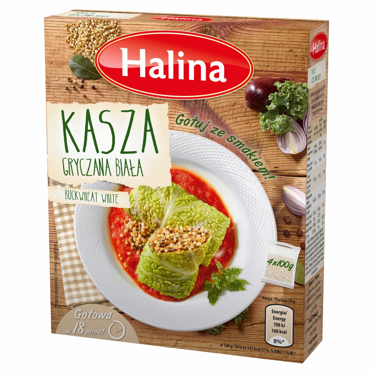 Zdjęcia - Halina Kasza gryczana biała 400 g (4 torebki)