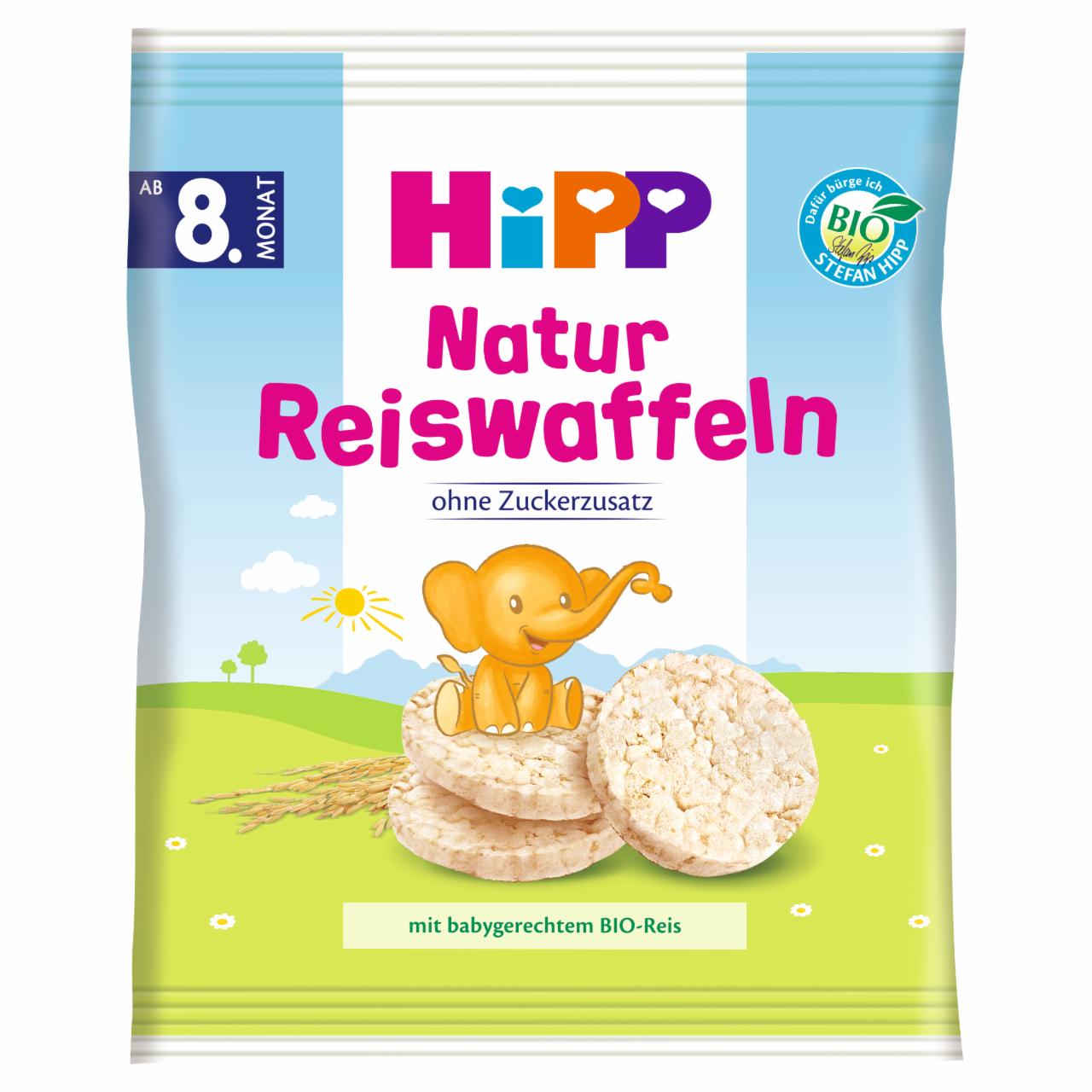 Zdjęcia - HiPP BIO Wafelki ryżowe naturalne od 8. miesiąca 35 g