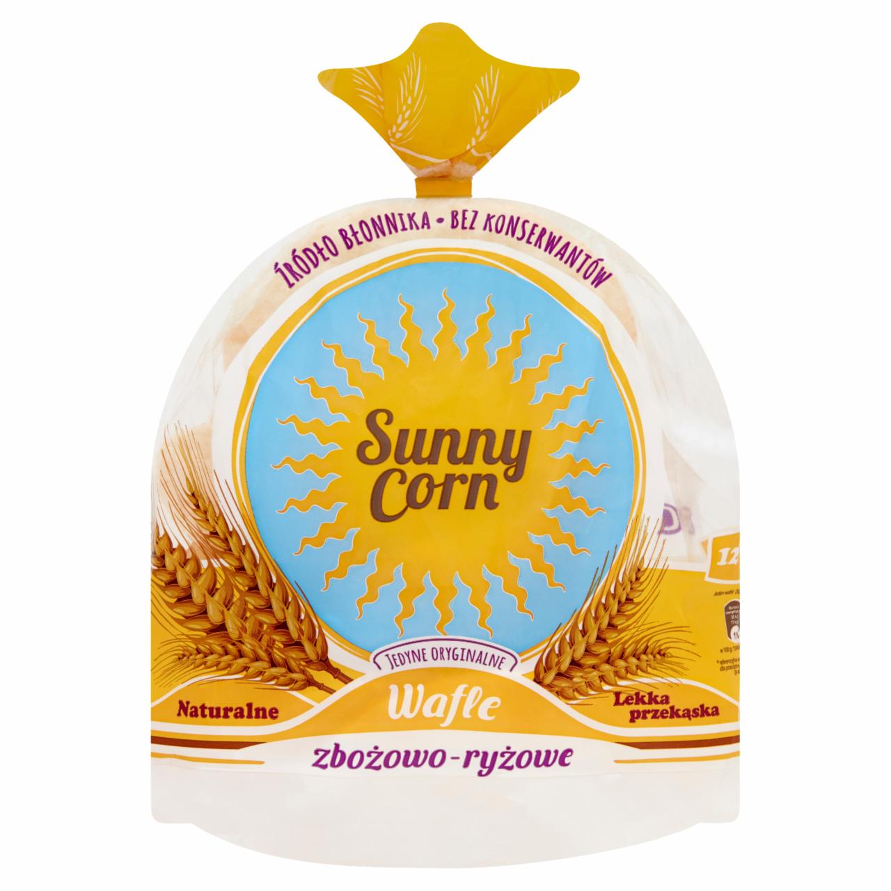 Zdjęcia - Sunny Family Wafle zbożowe naturalne 60 g (12 sztuk)