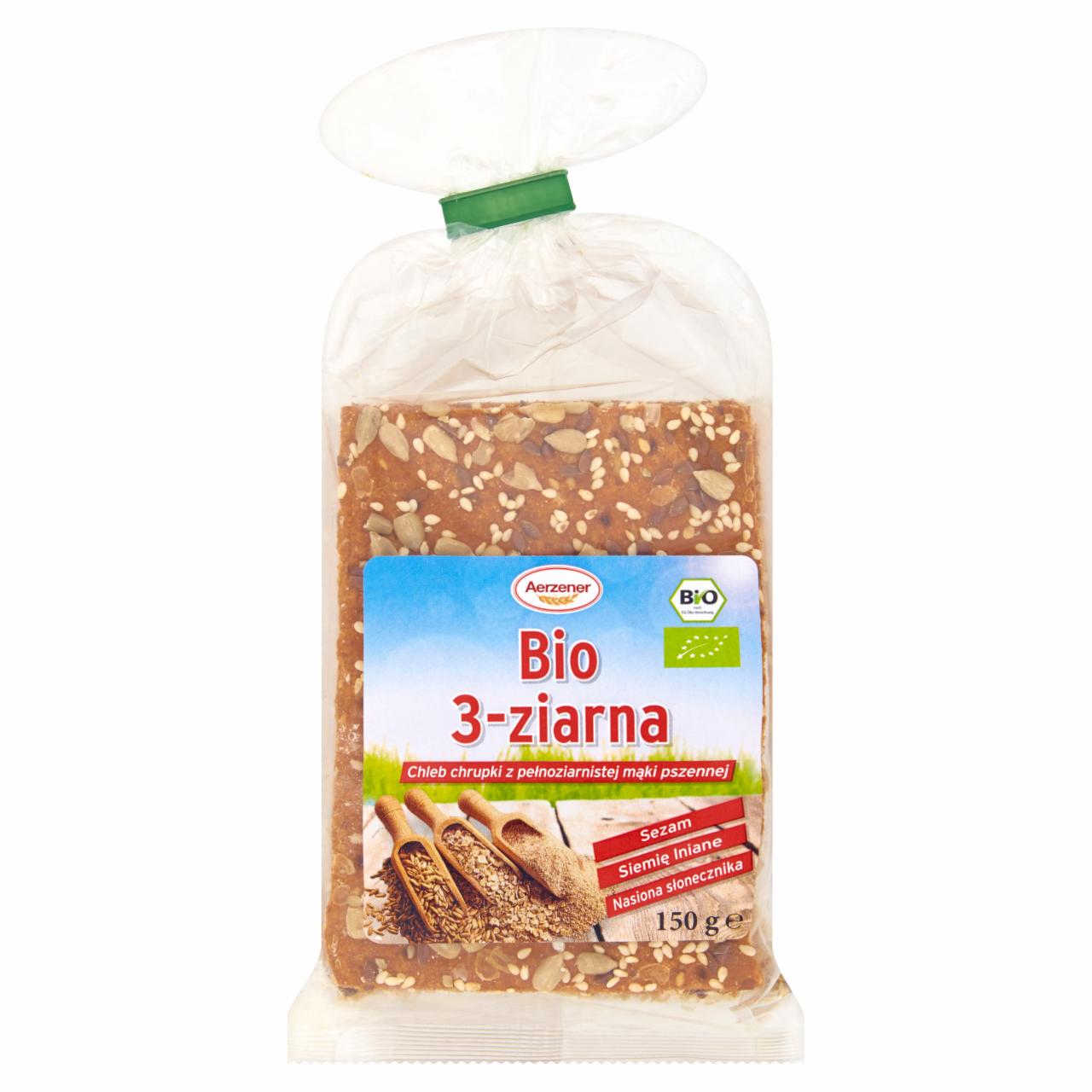 Zdjęcia - Aerzener Bio Chleb chrupki 3-ziarna 150 g