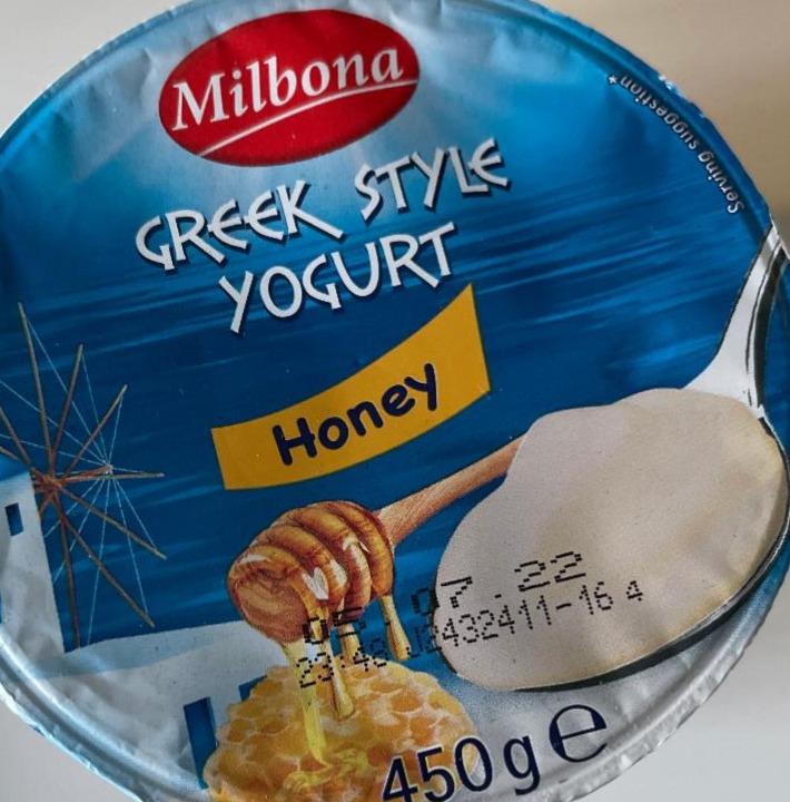 Zdjęcia - Greek style yogurt honey Milbona