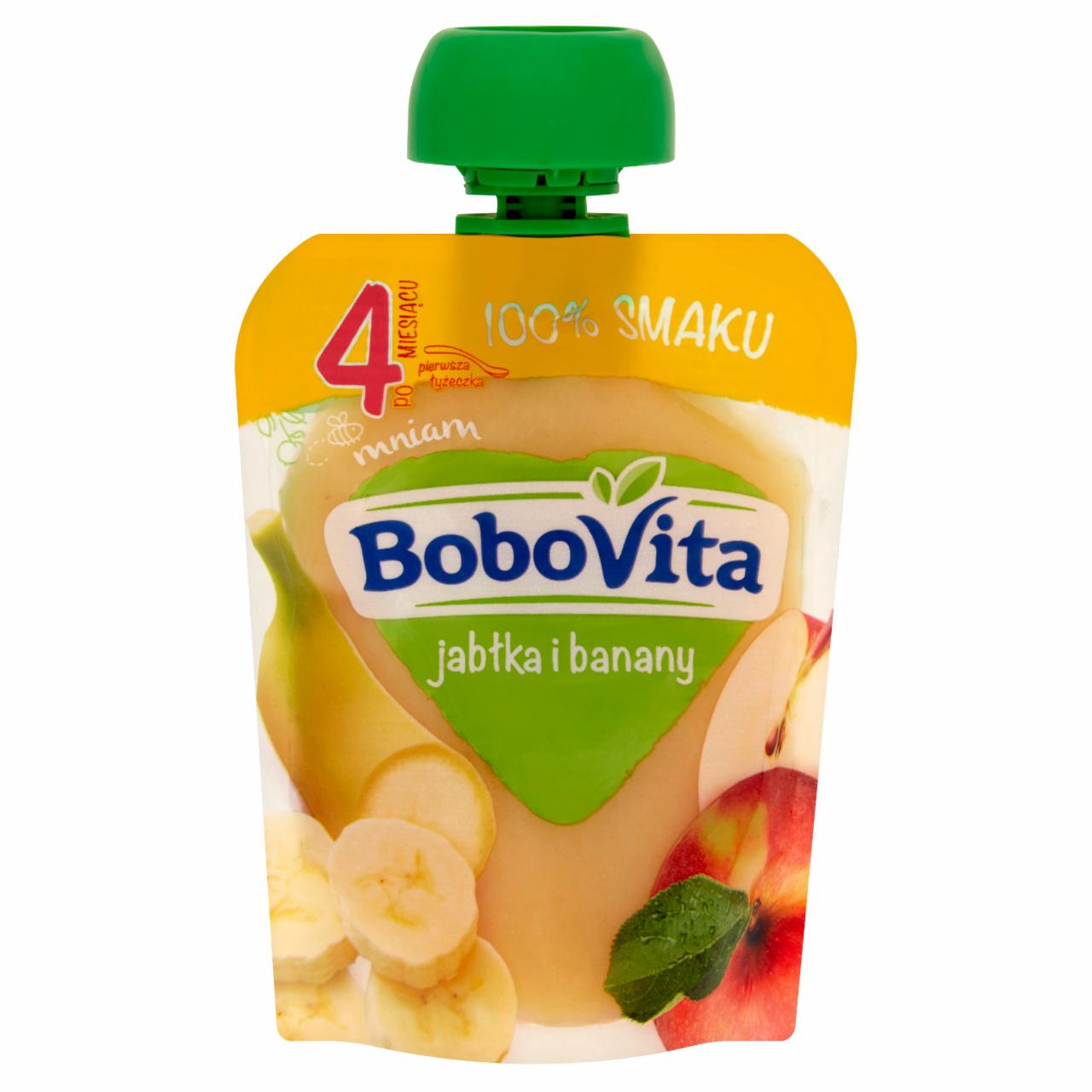 Zdjęcia - BoboVita Mus jabłka i banany po 4. miesiącu 80 g