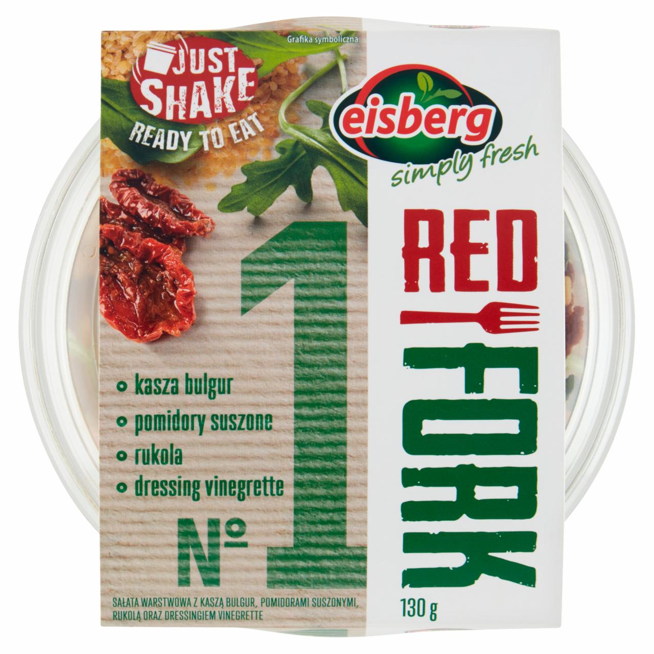 Zdjęcia - Eisberg Red Fork No 1 Sałata kasza bulgur pomidory suszone rukola dressing vinegrette 130 g