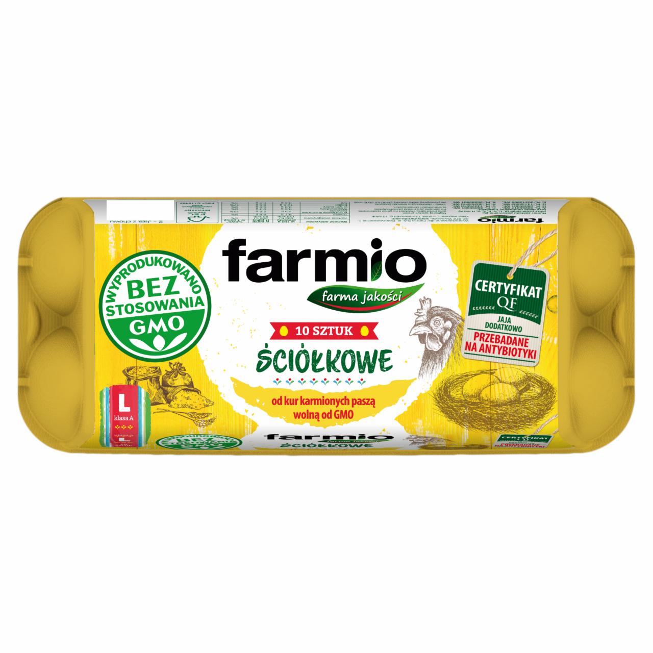 Zdjęcia - Farmio Jaja ściółkowe od kur karmionych paszą wolną od GMO L 10 sztuk