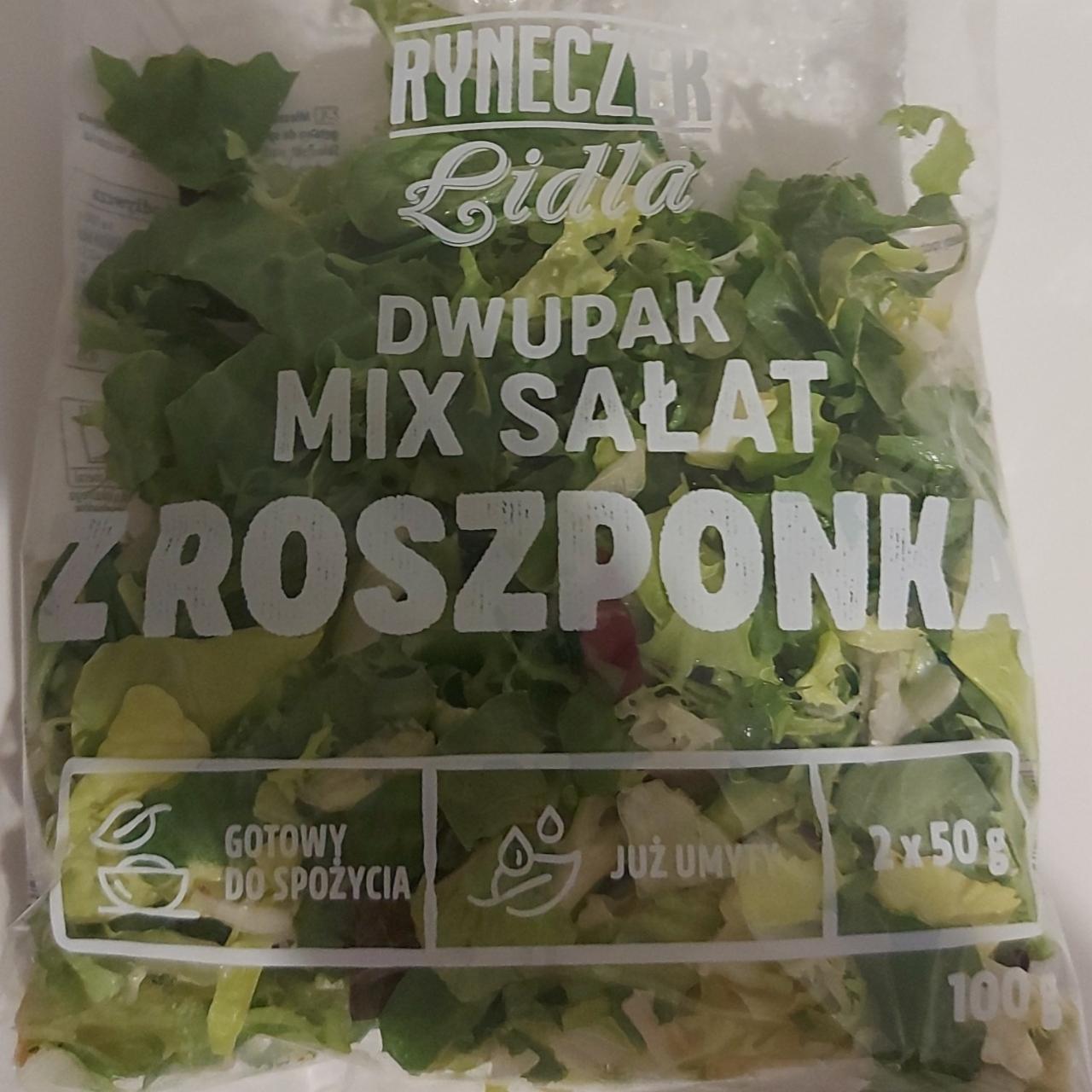 Zdjęcia - Dwupak Mix Sałat z roszponką Ryneczek Lidla