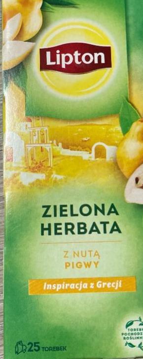 Zdjęcia - Lipton Zielona herbata z nutą pigwy 40 g (25 torebek)