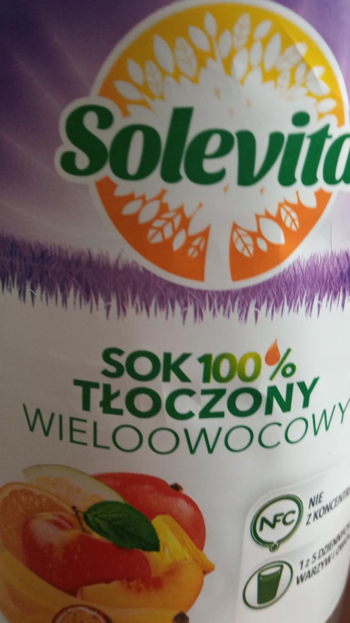 Zdjęcia - Sok tłoczony wieloowocowy Solevita