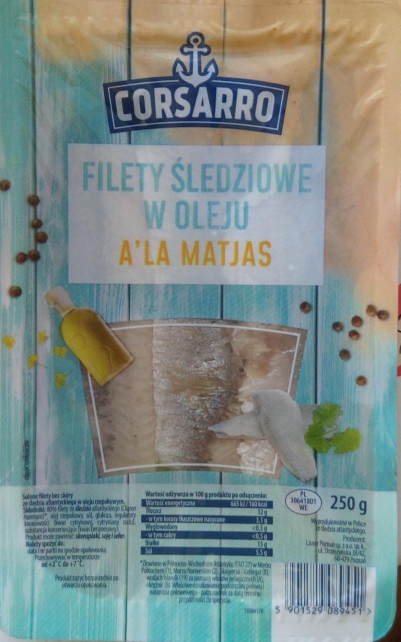 Zdjęcia - Filety śledziowe w oleju a'la matjas Corsarro