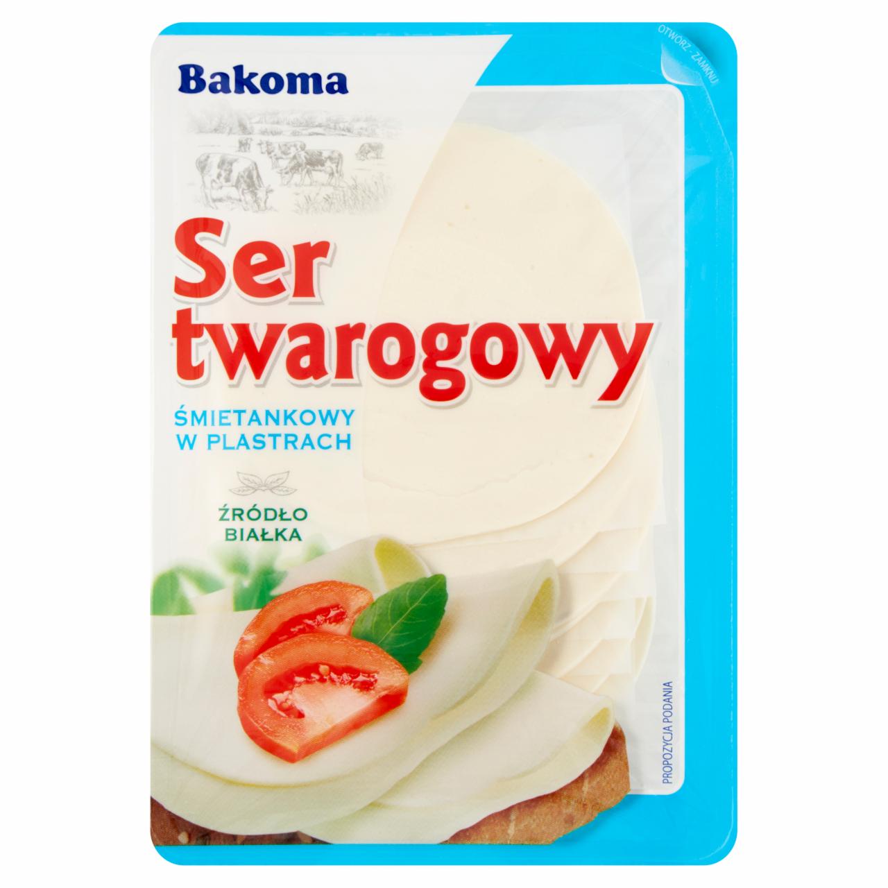 Zdjęcia - Bakoma Ser twarogowy w plastrach 150 g