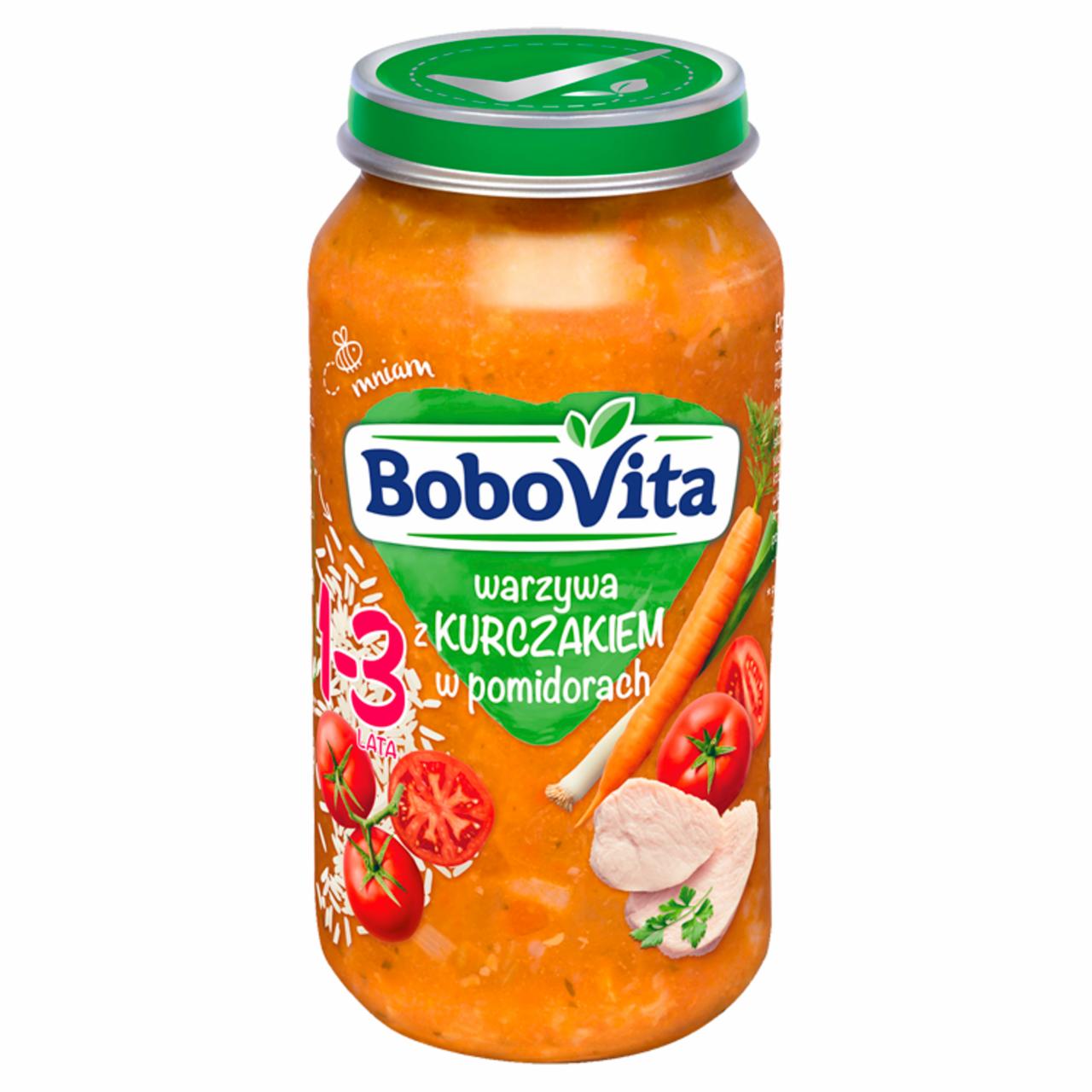 Zdjęcia - BoboVita Warzywa z kurczakiem w pomidorach 1-3 lata 250 g