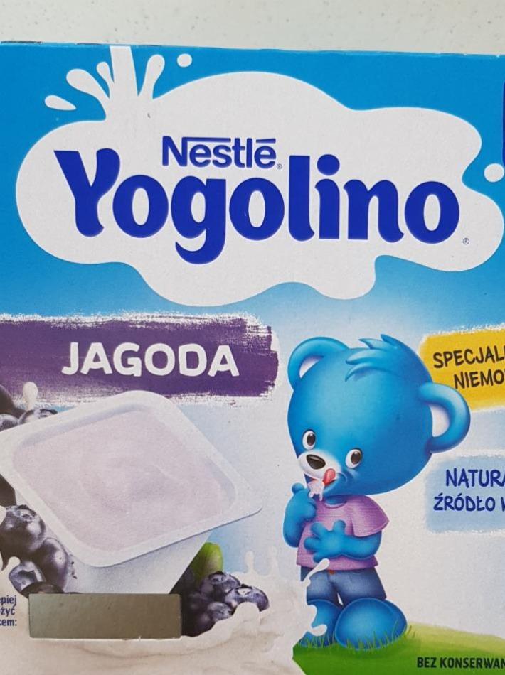 Zdjęcia - Yogolino o smaku jagodowym Nestle 4×100g