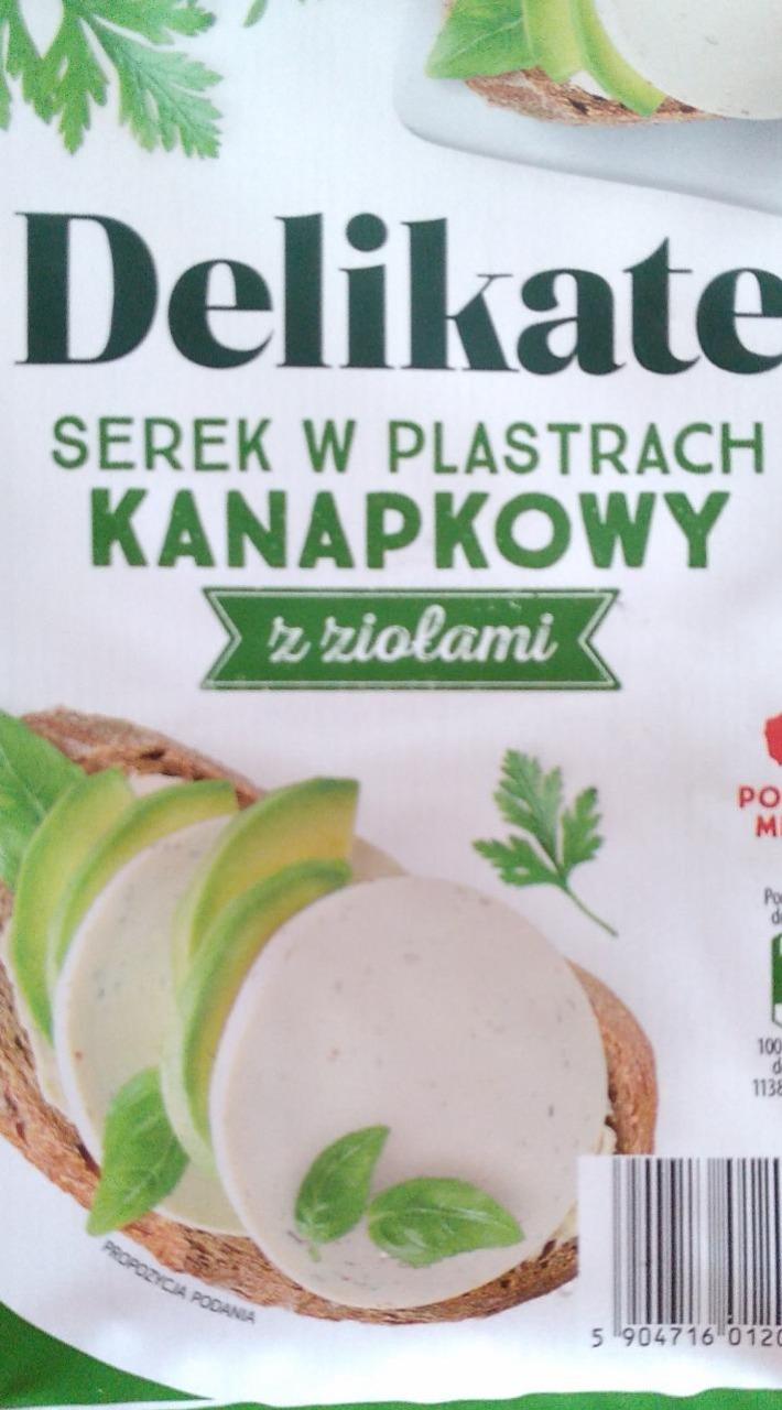 Zdjęcia - Serek w plastrach kanapkowy z ziołami Delikate